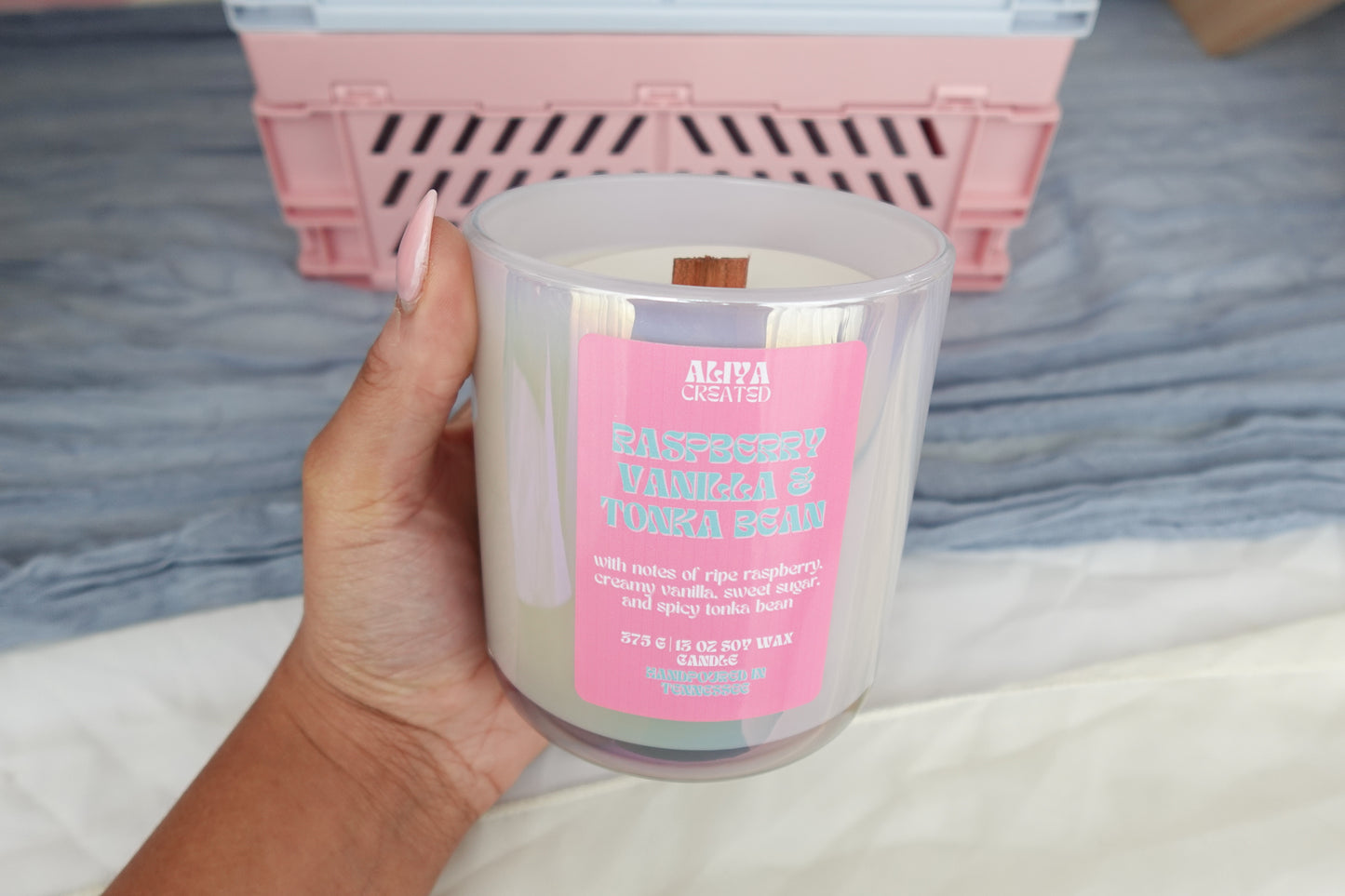 Raspberry Vanilla Sugar & Tonka Bean Soy Candle