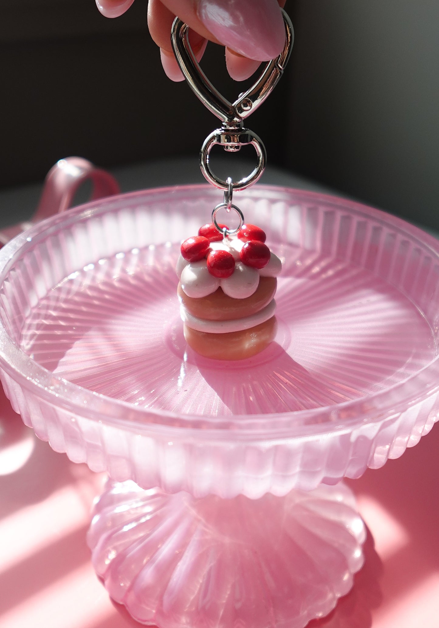 Vanilla Buttercream Cake Keychain