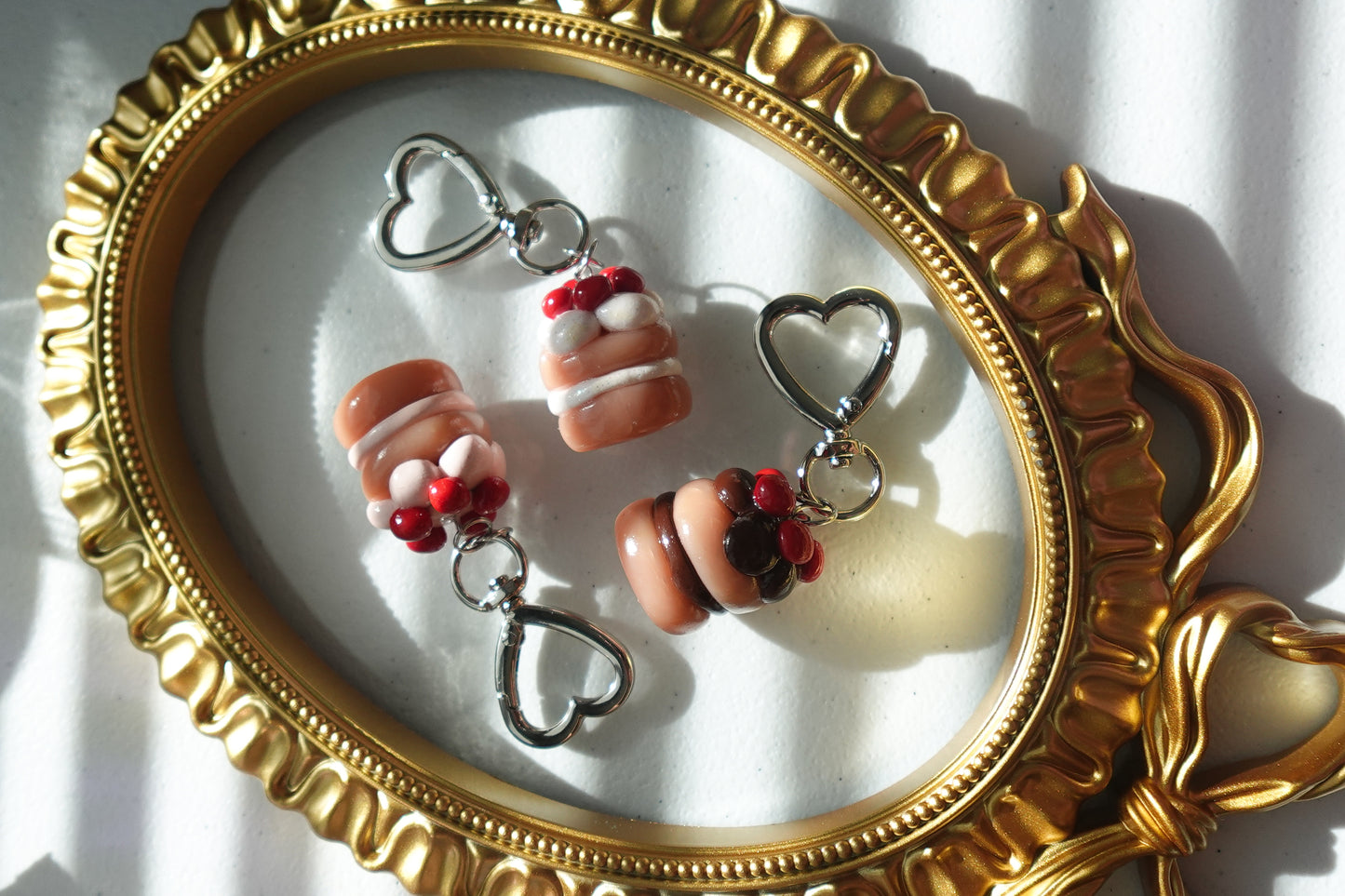 Vanilla Buttercream Cake Keychain